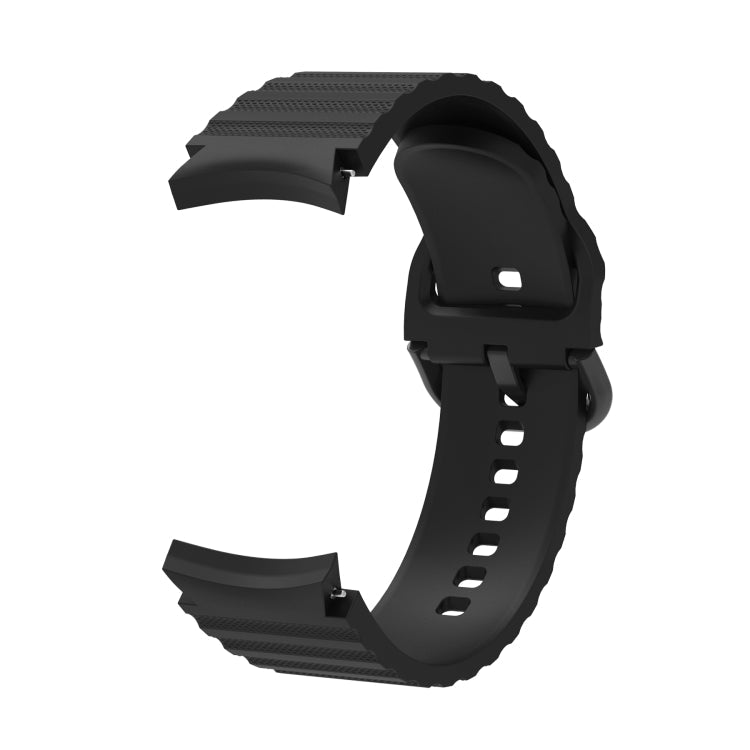 Wave Dotted Pure Color Buckle Silicone Watch Band