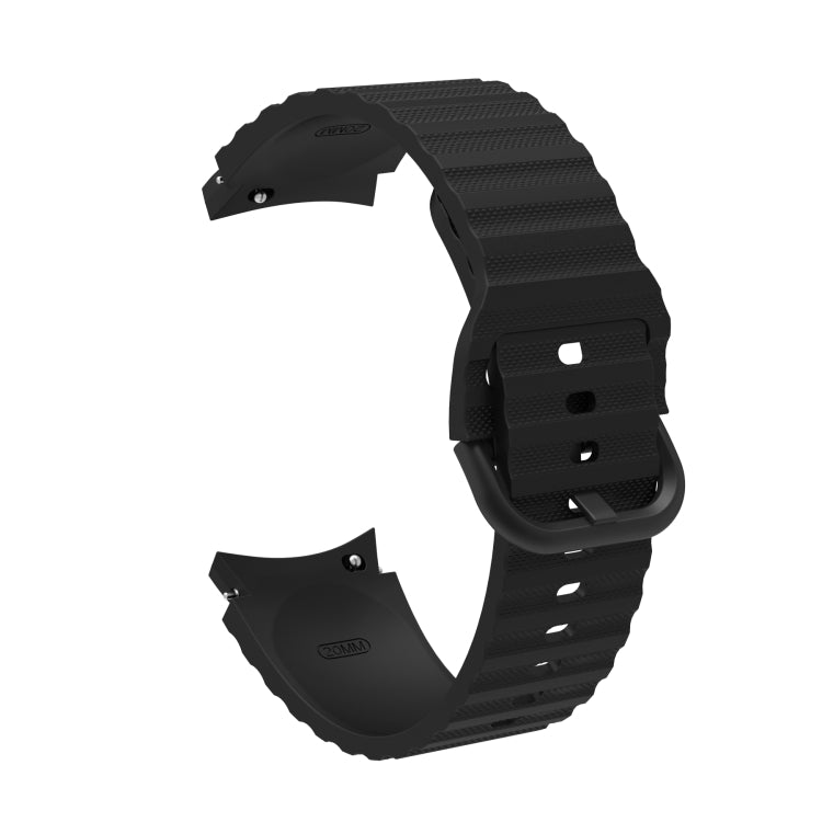 Wave Dotted Pure Color Buckle Silicone Watch Band