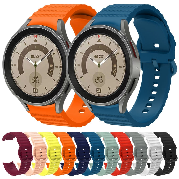 Wave Dotted Pure Color Buckle Silicone Watch Band