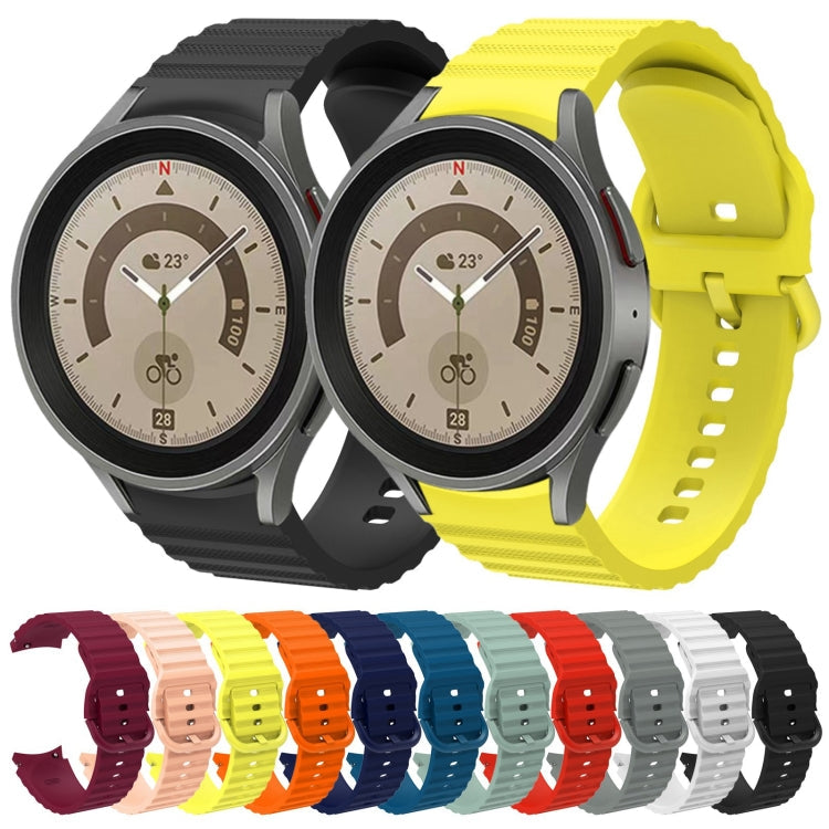 Wave Dotted Pure Color Buckle Silicone Watch Band