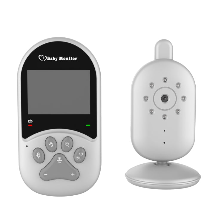 660 2.4 inch LCD Screen Baby Monitor, Two Way Talk, Sound Temperature Alarm Wireless Lullaby Music Play Reluova