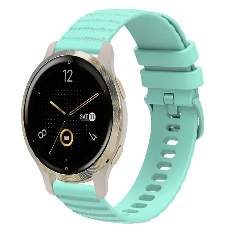 18mm Wavy Dotted Solid-Color Silicone Watch Band, Series 1