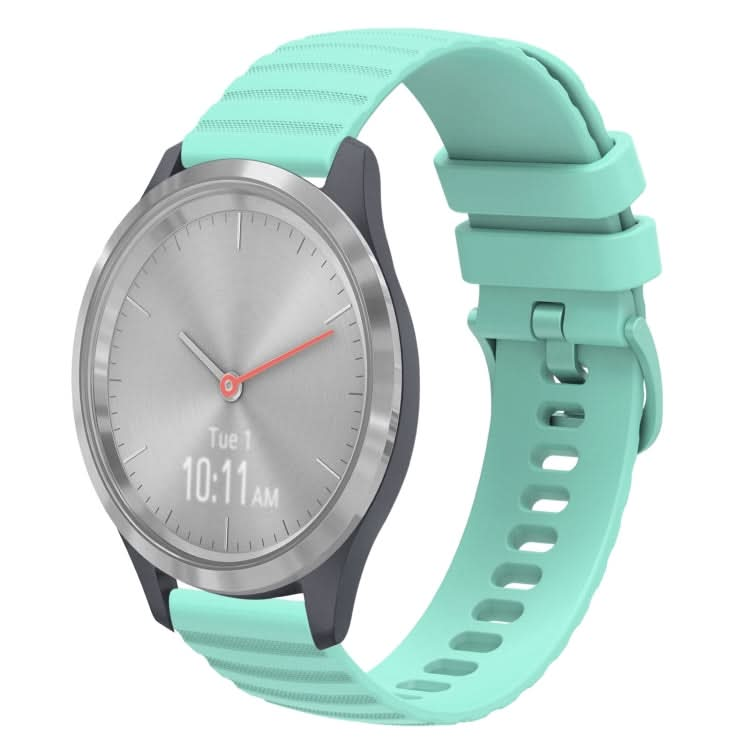 18mm Wavy Dotted Solid-Color Silicone Watch Band, Series 1