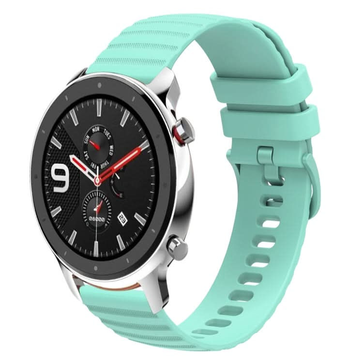 22mm Wavy Dotted Solid-Color Silicone Watch Band, Series 1