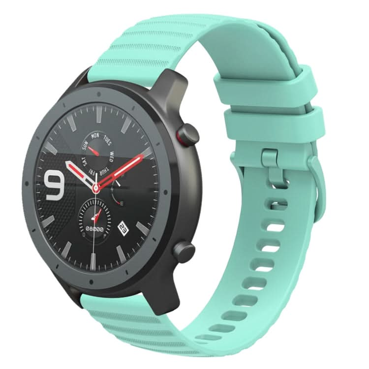 22mm Wavy Dotted Solid-Color Silicone Watch Band, Series 2-Reluova