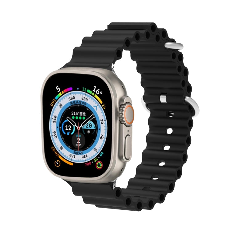 Ocean Silicone Metal Head Watch Band