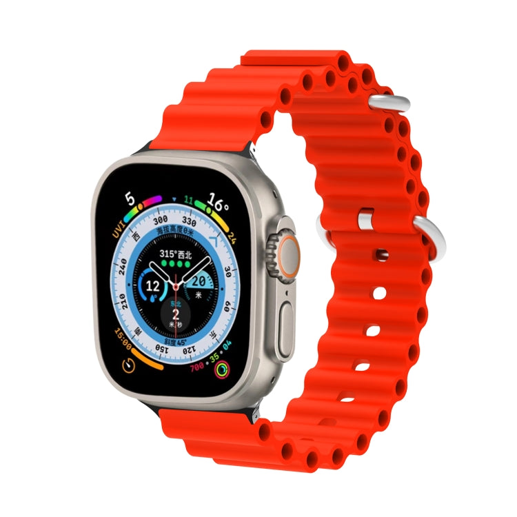 Ocean Silicone Metal Head Watch Band