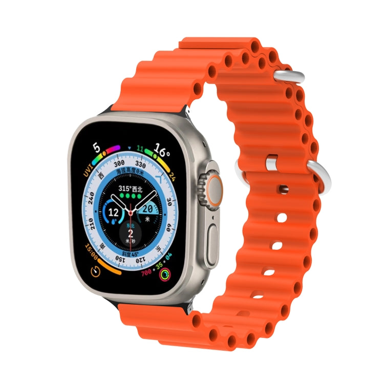 Ocean Silicone Metal Head Watch Band