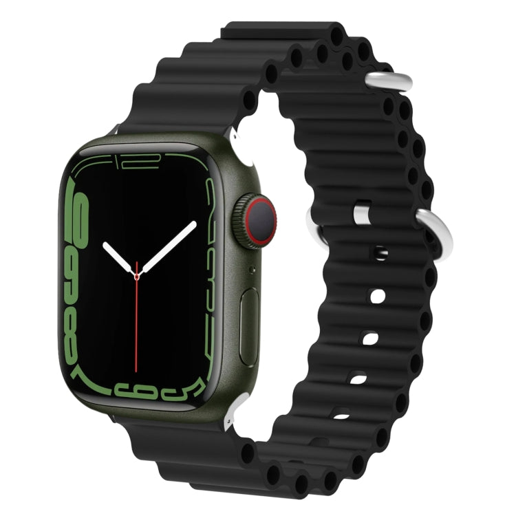 Ocean Silicone Metal Head Watch Band