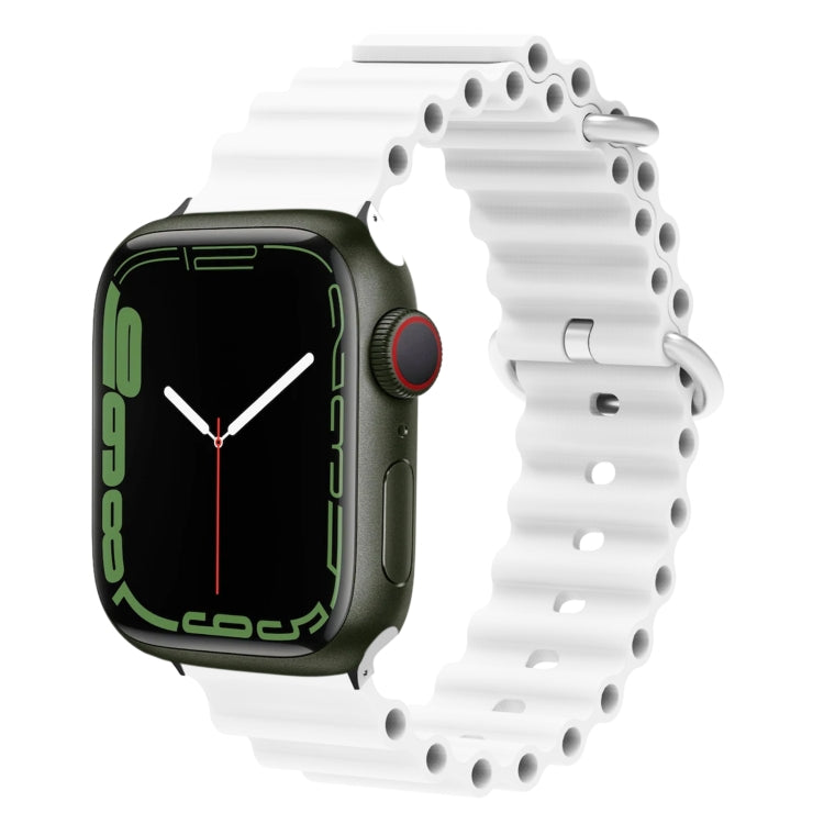 Ocean Silicone Metal Head Watch Band