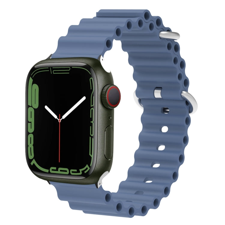 Ocean Silicone Metal Head Watch Band