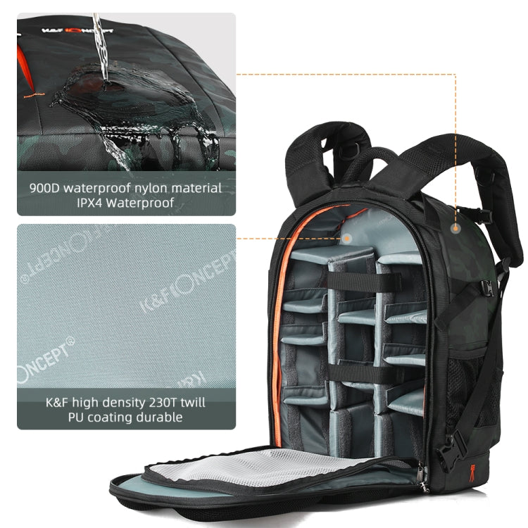 K&F CONCEPT KF13.119 Multifunctional Large Capacity Outdoor Travel Photography Backpack