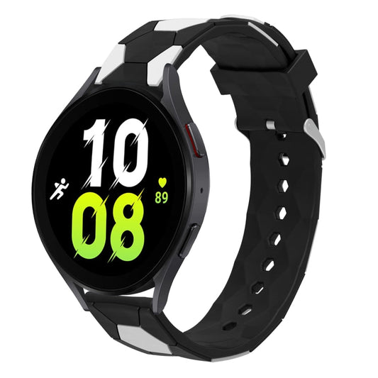 20mm Football Style Metal Connector Silicone Watch Band-Reluova