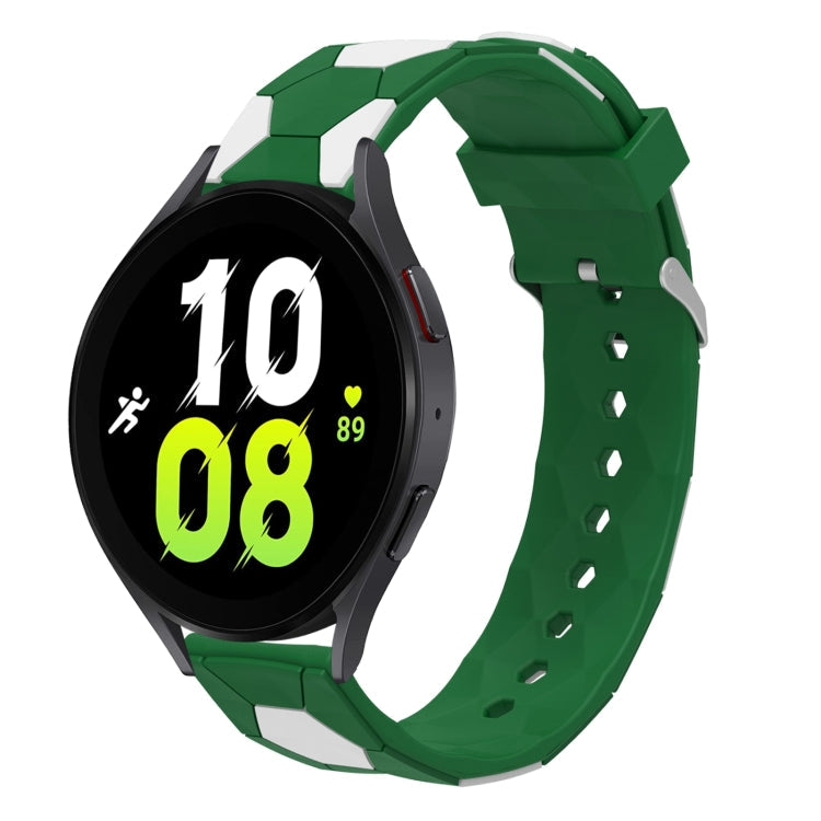 20mm Football Style Metal Connector Silicone Watch Band-Reluova