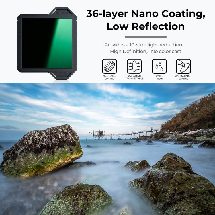 K&F CONCEPT SKU.1878 ND1000 Filter System Multi-Coated Neutral Density Filter with CPL Square Filter