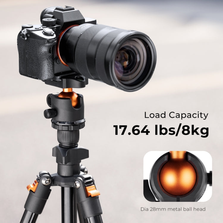 K&F CONCEPT KF09.101 Compact Travel Tripod Flexible Vlog Tripod