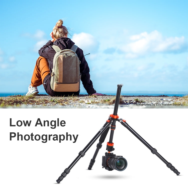 K&F CONCEPT KF09.083V1 Camera Tripod Professional Portable Travel Alloy 5-Sections Tripod Stand