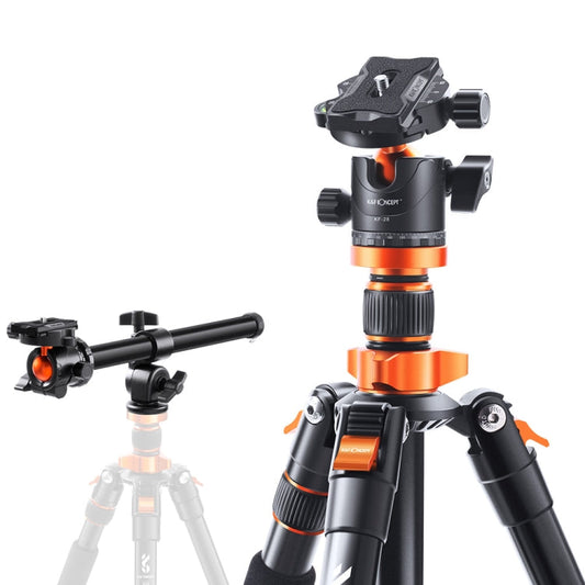 K&F CONCEPT KF09.087V4 Camera Tripods Aluminum Travel Vlog Tripod Monopod with 360 Degree Panorama Ball Head