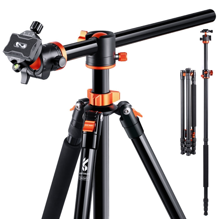 K&F CONCEPT  KF09.086V1 94 inch Overhead Camera Tripod Lightweight Travel Tripod with Detachable Monopod