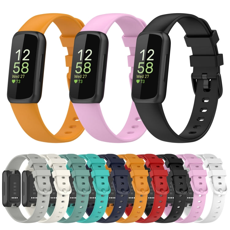 For Fitbit Inspire 3 Solid Color Silicone Watch Band My Store