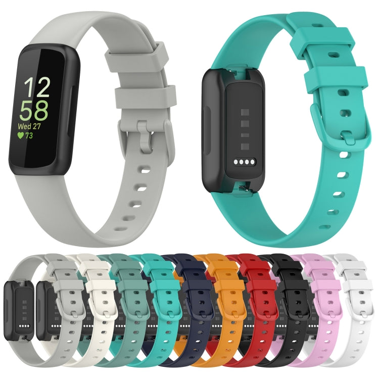 For Fitbit Inspire 3 Solid Color Silicone Watch Band My Store