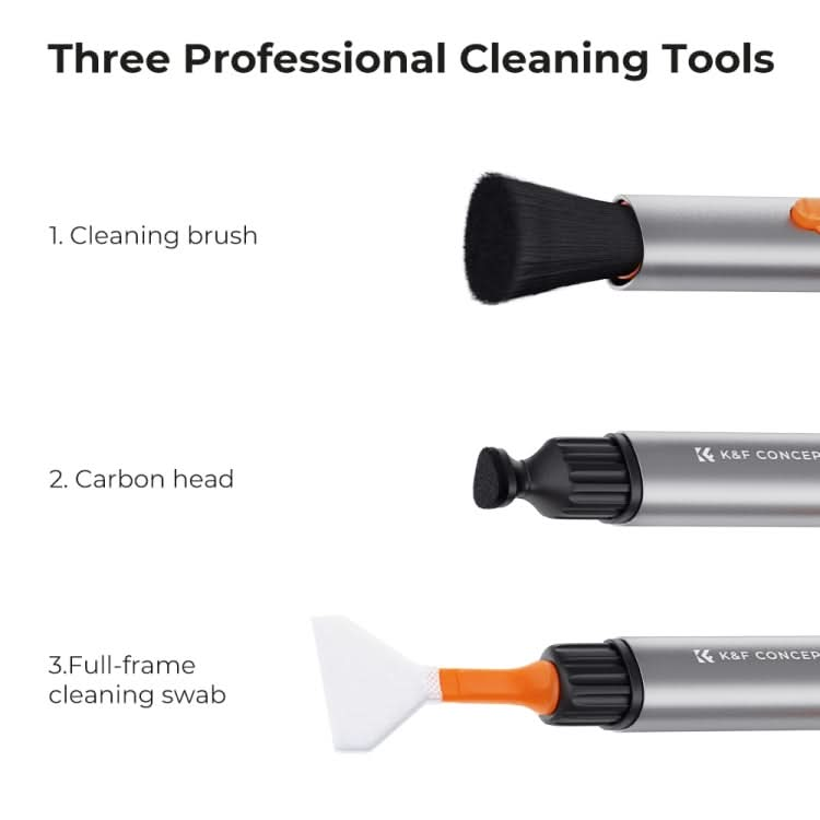 K&F CONCEPT SKU.1900 Versatile Switch Cleaning Pen with APS-C Sensor Cleaning Swabs Set My Store