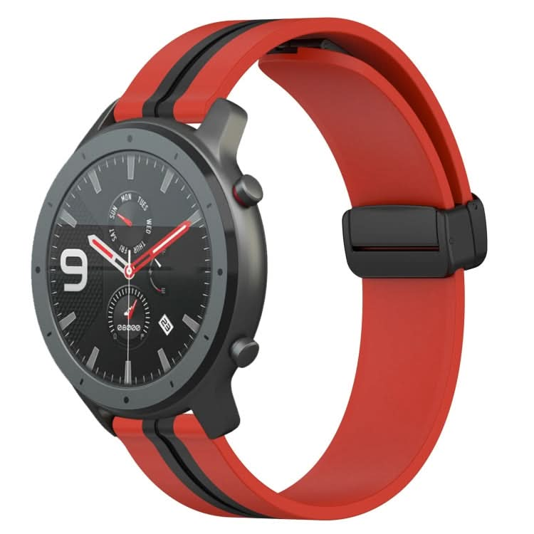 22mm Folding Magnetic Clasp Silicone Watch Band, Series 2-Reluova