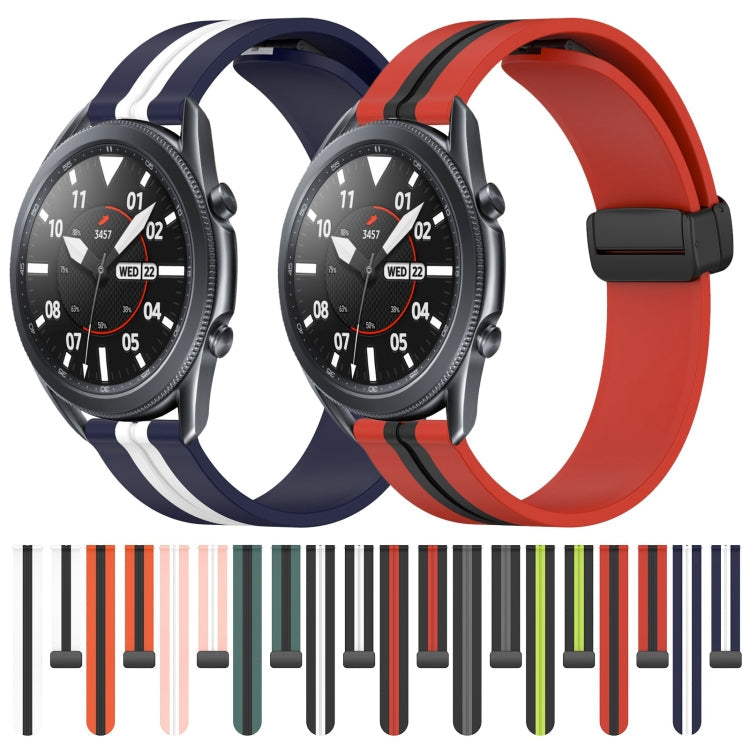 22mm Folding Magnetic Clasp Silicone Watch Band, Series 1-Reluova