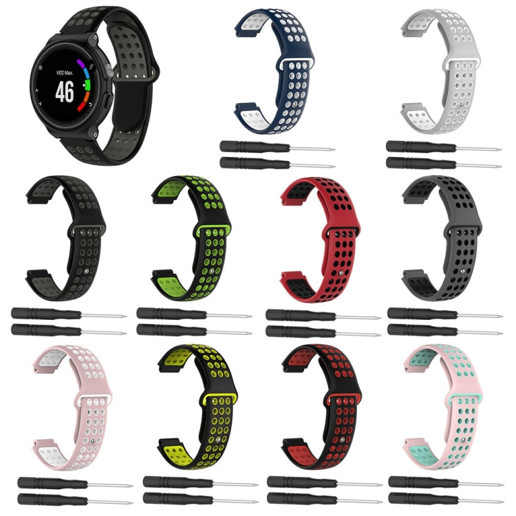 Two-Color Punched Breathable Silicone Watch Band, Series 1