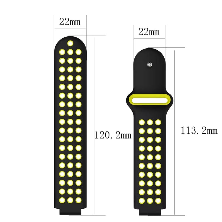 Two-Color Punched Breathable Silicone Watch Band, Series 1 My Store