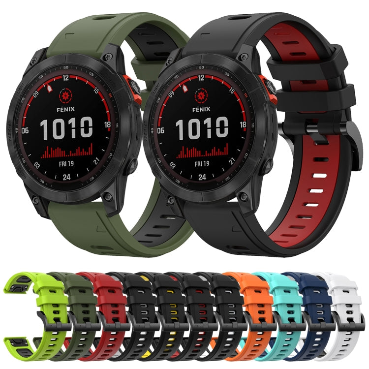 22mm Two-Color Sports Silicone Watch Band, Series 7