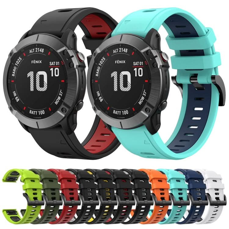 22mm Two-Color Sports Silicone Watch Band, Series 8