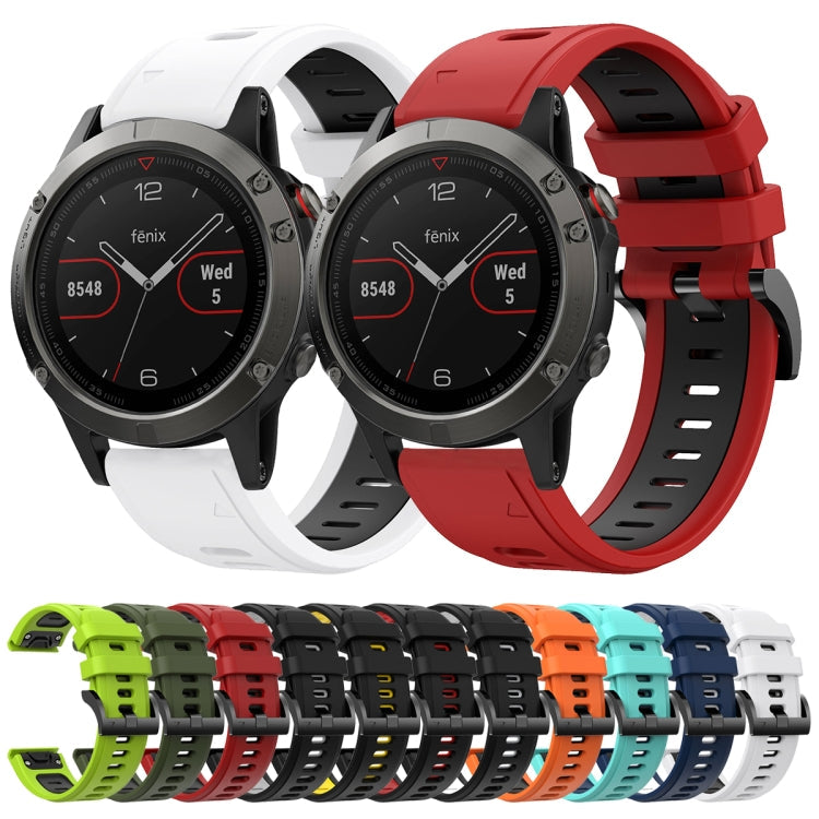 22mm Two-Color Sports Silicone Watch Band, Series 2