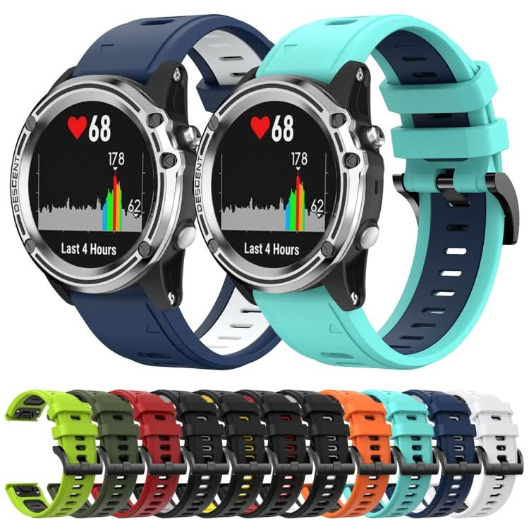 22mm Two-Color Sports Silicone Watch Band, Series 9