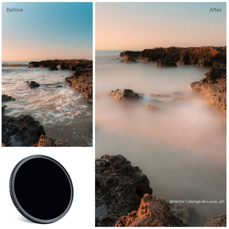 K&F CONCEPT KF01.1838 82mm Variable ND3-ND1000 ND Filter 1.5-10 Stops Waterproof Filter My Store