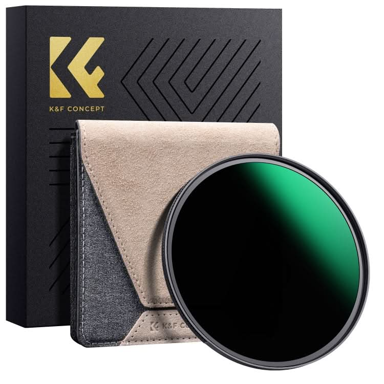 K&F CONCEPT KF01.1995 82mm Nano-X PRO Series ND1000 Filter HD Ultra-Thin Copper Frame 36-Layer Coating Anti-Reflection Green Film My Store