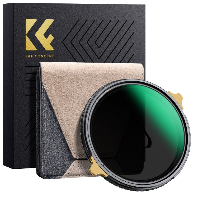 K&F CONCEPT KF01.2003  82mm Nano-X PRO Series ND2-ND32+CPL Filter HD Ultra-Thin Copper Frame 36-Layer Coating Anti-Reflection Green Film