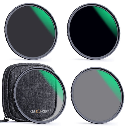 K&F CONCEPT SKU.1636 82mm 4 in 1 ND4 ND8 ND64 ND1000 Filter Kits