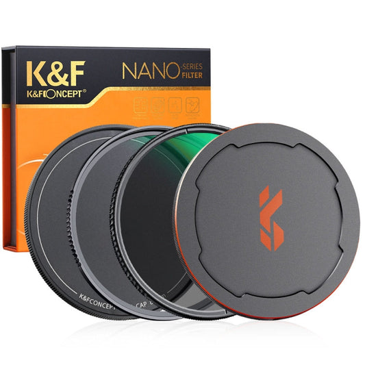 K&F CONCEPT SKU.1666 82mm 2 in 1 MCUV+CPL Filter Kit with Metal Lens Cap & Storage Bag