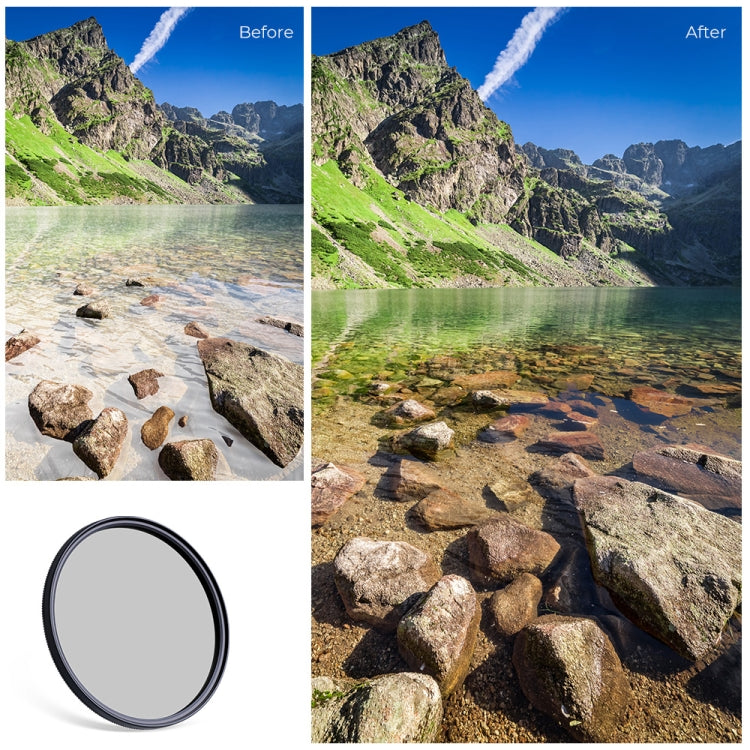 K&F CONCEPT SKU1553 82mm ND8 ND64 CPL Polarizer Lens Filter with Multi Layer Nano Coated