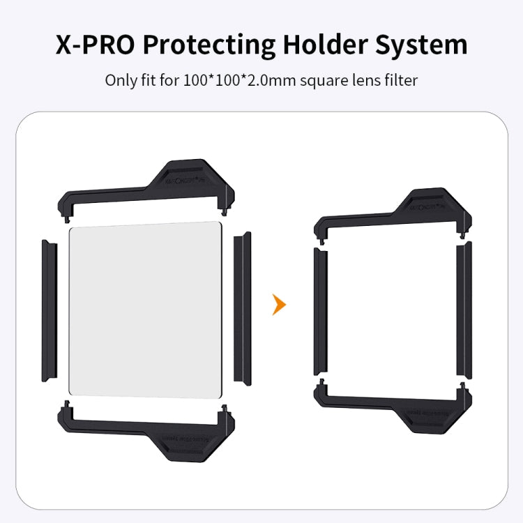 K&amp;F CONCEPT KF31.038 2 in 1 Nano-X Pro Serie 100 x 100mm Objektivschutzhalterung