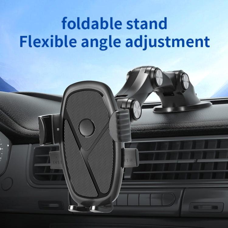 XZ3+JZ3 Suction Cup Type Car Holder Fixed Shockproof Mobile Phone Stand GPS Navigation Holder