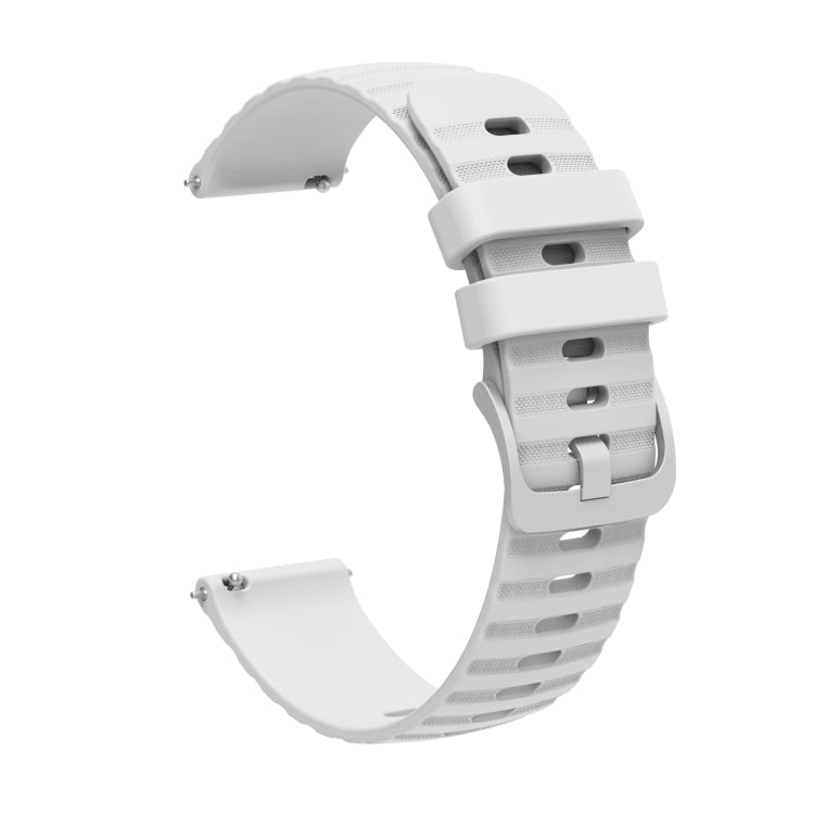 20mm Wavy Dot Pattern Solid Color Silicone Watch Band, Series 1-Reluova