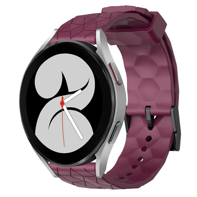 20mm Football Pattern Solid Color Silicone Watch Band, Series 4-Reluova