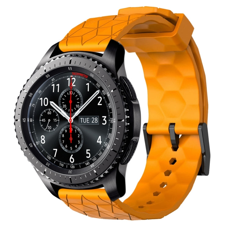 22mm Football Pattern Solid Color Silicone Watch Band, Series 1-Reluova