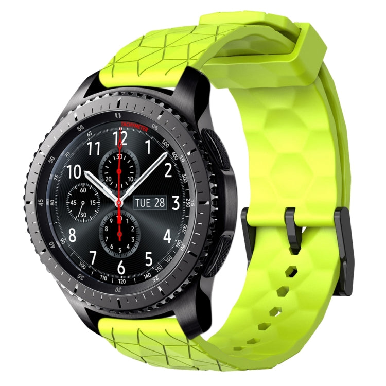 22mm Football Pattern Solid Color Silicone Watch Band, Series 1-Reluova