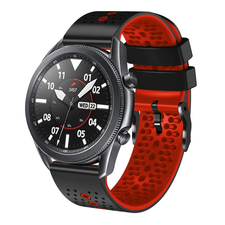 22mm Perforated Two-Color Silicone Watch Band, Series 1-Reluova