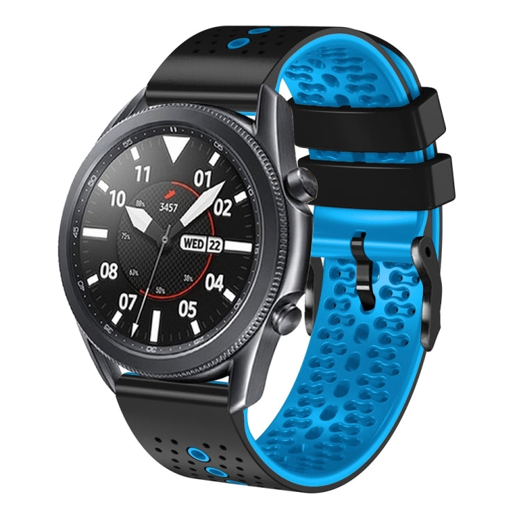 22mm Perforated Two-Color Silicone Watch Band, Series 1-Reluova