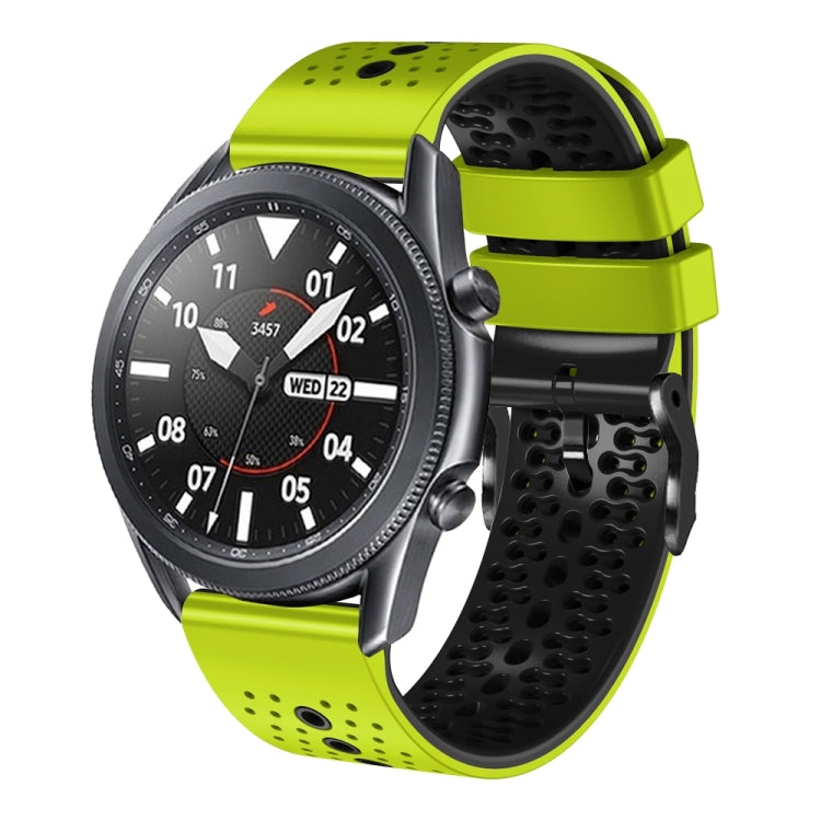 22mm Perforated Two-Color Silicone Watch Band, Series 1-Reluova