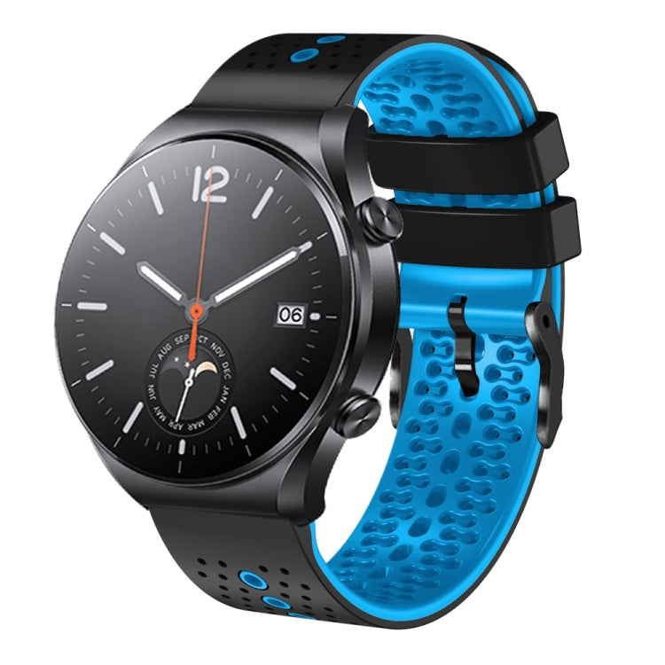 22mm Perforated Two-Color Silicone Watch Band, Series 2-Reluova